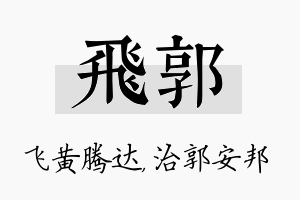 飞郭名字的寓意及含义