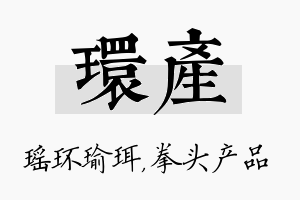 环产名字的寓意及含义