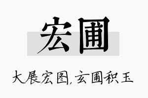 宏圃名字的寓意及含义