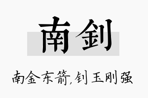 南钊名字的寓意及含义