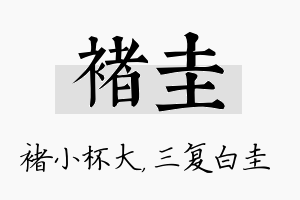 褚圭名字的寓意及含义