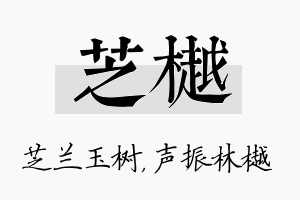 芝樾名字的寓意及含义