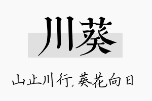 川葵名字的寓意及含义