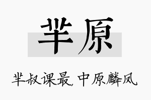 芈原名字的寓意及含义