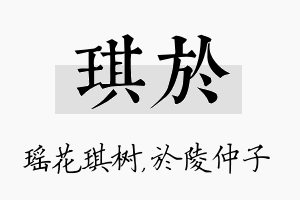 琪於名字的寓意及含义