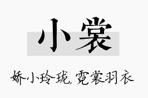 小裳名字的寓意及含义