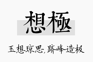 想极名字的寓意及含义