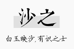 沙之名字的寓意及含义