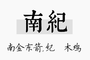 南纪名字的寓意及含义