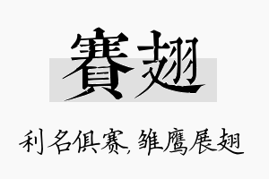 赛翅名字的寓意及含义