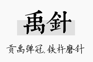 禹针名字的寓意及含义