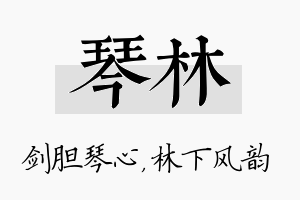 琴林名字的寓意及含义