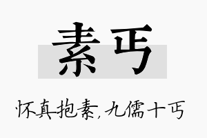 素丐名字的寓意及含义