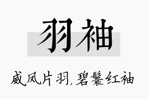 羽袖名字的寓意及含义