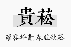 贵菘名字的寓意及含义