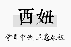 西妞名字的寓意及含义