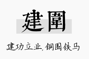 建围名字的寓意及含义