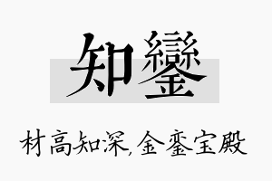 知銮名字的寓意及含义