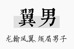 翼男名字的寓意及含义