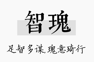 智瑰名字的寓意及含义