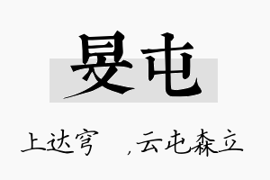 旻屯名字的寓意及含义