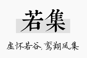 若集名字的寓意及含义