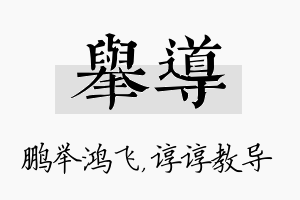 举导名字的寓意及含义