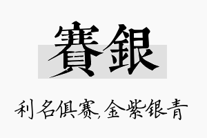 赛银名字的寓意及含义