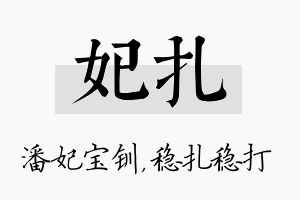 妃扎名字的寓意及含义