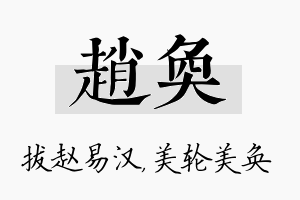 赵奂名字的寓意及含义