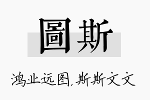 图斯名字的寓意及含义