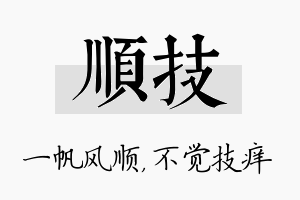 顺技名字的寓意及含义