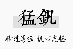 猛钒名字的寓意及含义