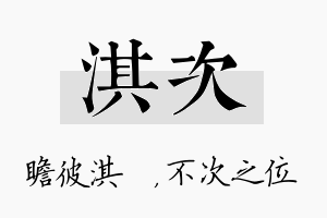 淇次名字的寓意及含义