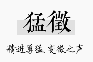 猛徵名字的寓意及含义