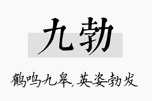 九勃名字的寓意及含义