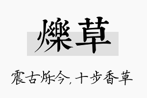 烁草名字的寓意及含义