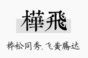 桦飞名字的寓意及含义