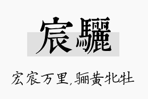 宸骊名字的寓意及含义