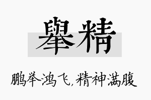 举精名字的寓意及含义