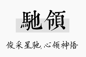 驰领名字的寓意及含义