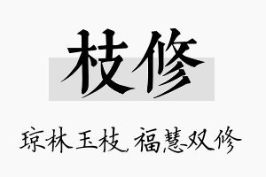 枝修名字的寓意及含义