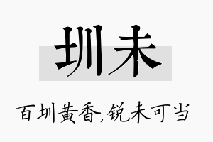 圳未名字的寓意及含义