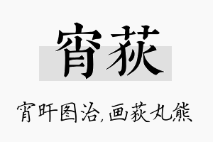 宵荻名字的寓意及含义