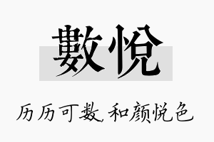 数悦名字的寓意及含义