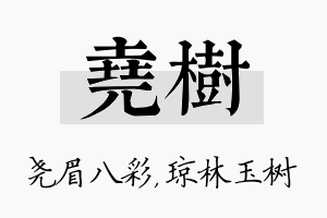 尧树名字的寓意及含义