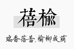 蓓榆名字的寓意及含义