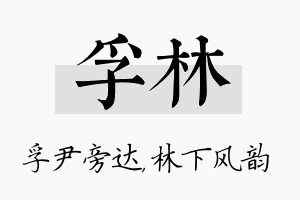 孚林名字的寓意及含义