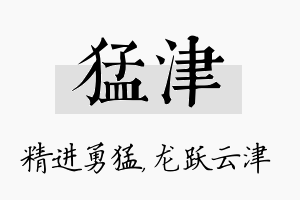 猛津名字的寓意及含义