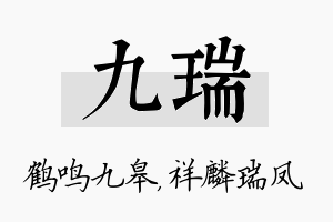 九瑞名字的寓意及含义